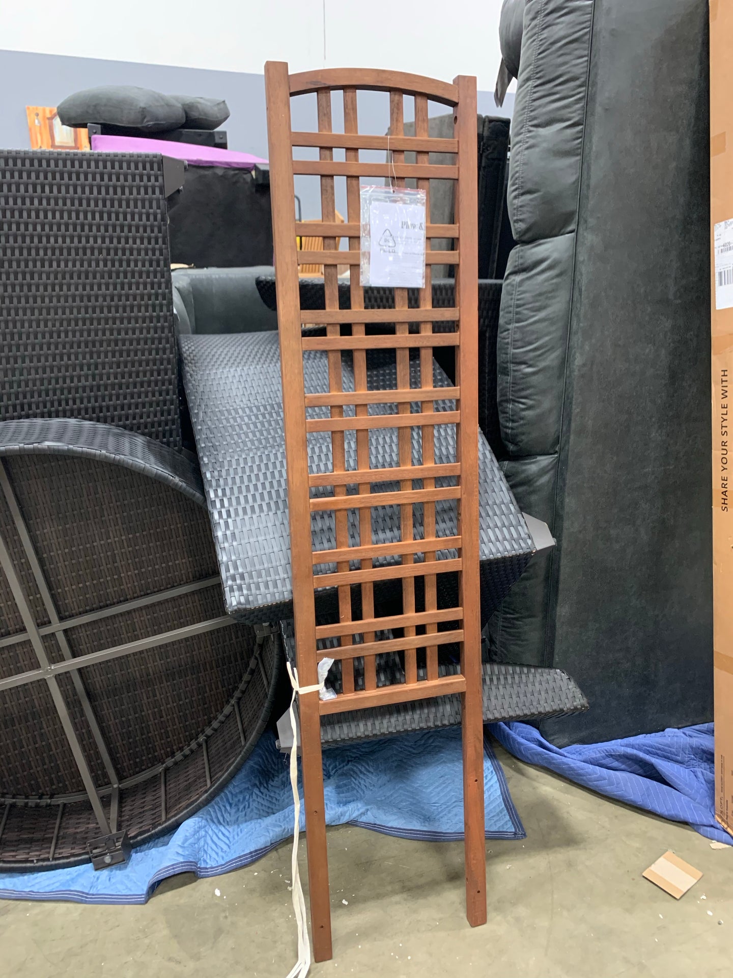 Set of 3 Outdoor wood lattice panel trellis #4660 (3 Boxes)