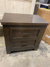 Load image into Gallery viewer, Sallie 2 Drawer Nightstand Brown
