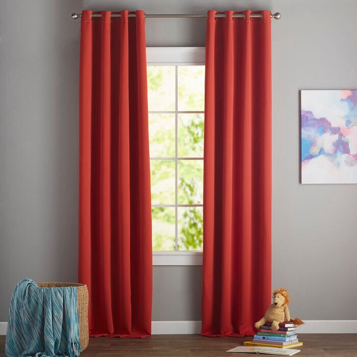 Solid Blackout Thermal Grommet Curtain Panels (Set of 2) 157 DC