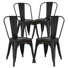 Load image into Gallery viewer, Chelsea Metal Slat Back Stacking Side Chair (Set of 4) - #112CE
