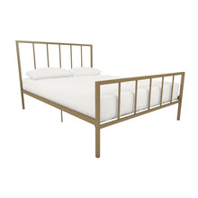 Load image into Gallery viewer, Jarvis Platform Bed Gold Full AS IS(1137)
