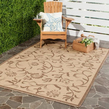 Load image into Gallery viewer, Martha Stewart Cream/Brown 7 ft. x 10 ft. Indoor/Outdoor Area Rug (1169RR)
