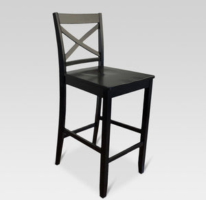 29” Carey Hardwood Barstool-Black #3100
