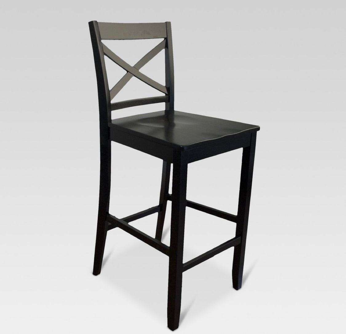 29” Carey Hardwood Barstool-Black #3100