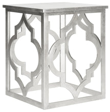Load image into Gallery viewer, Milo Silver Leaf Trellis End Table #509HW
