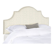 Load image into Gallery viewer, Hallmar Classic Elegant Off-White Upholstered King Headboard (2237HW)
