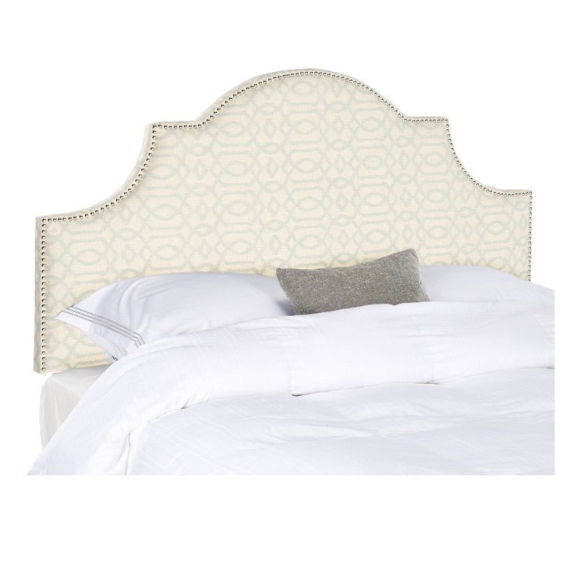 Hallmar Classic Elegant Off-White Upholstered King Headboard (2237HW)