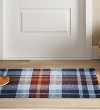 Load image into Gallery viewer, Threshold 2X3 Plaid Woven Accent Rug Blue(1671RR)
