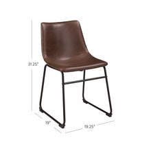 Load image into Gallery viewer, Irving Upholstered Side Chair in Brown 2 in Box #55HW
