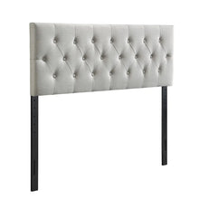 Load image into Gallery viewer, Bianny Queen Upholstered Panel Headboard Beige 251CDR
