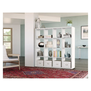 16-Cube Organizer Shelf 13” Bins White(1337)