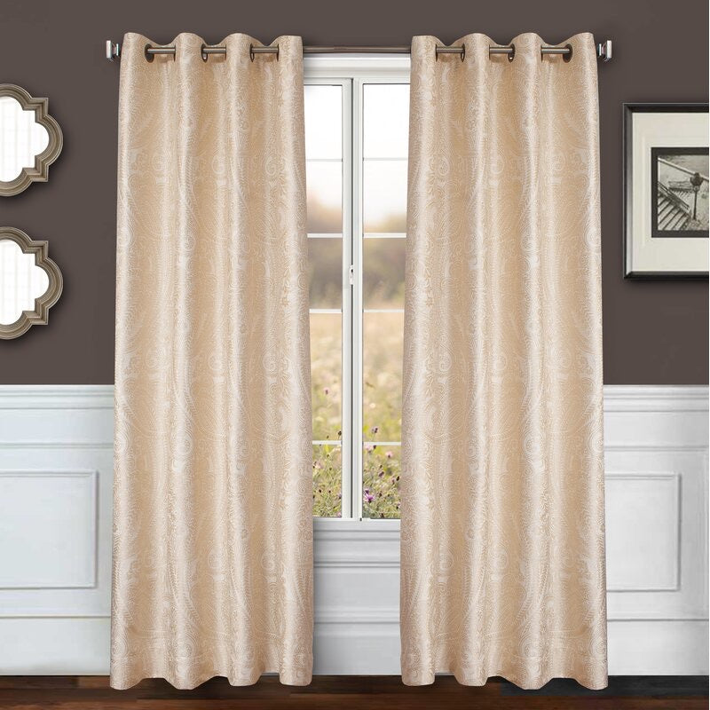 Mcpeters Solid Room Darkening Grommet Single Curtain Panel (set of 2)  309 DC