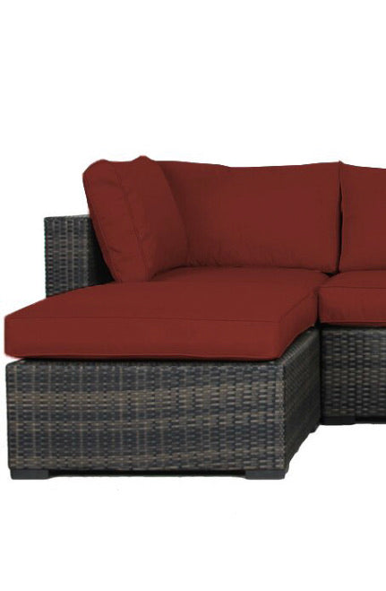 *As Is* Barwick 6 piece sectional set with cushions (Only corner piece with ottoman both with cushions!) #4669