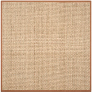 Dufour Bamboo Slat/Seagrass Beige 10’ Square Area Rug(1092)