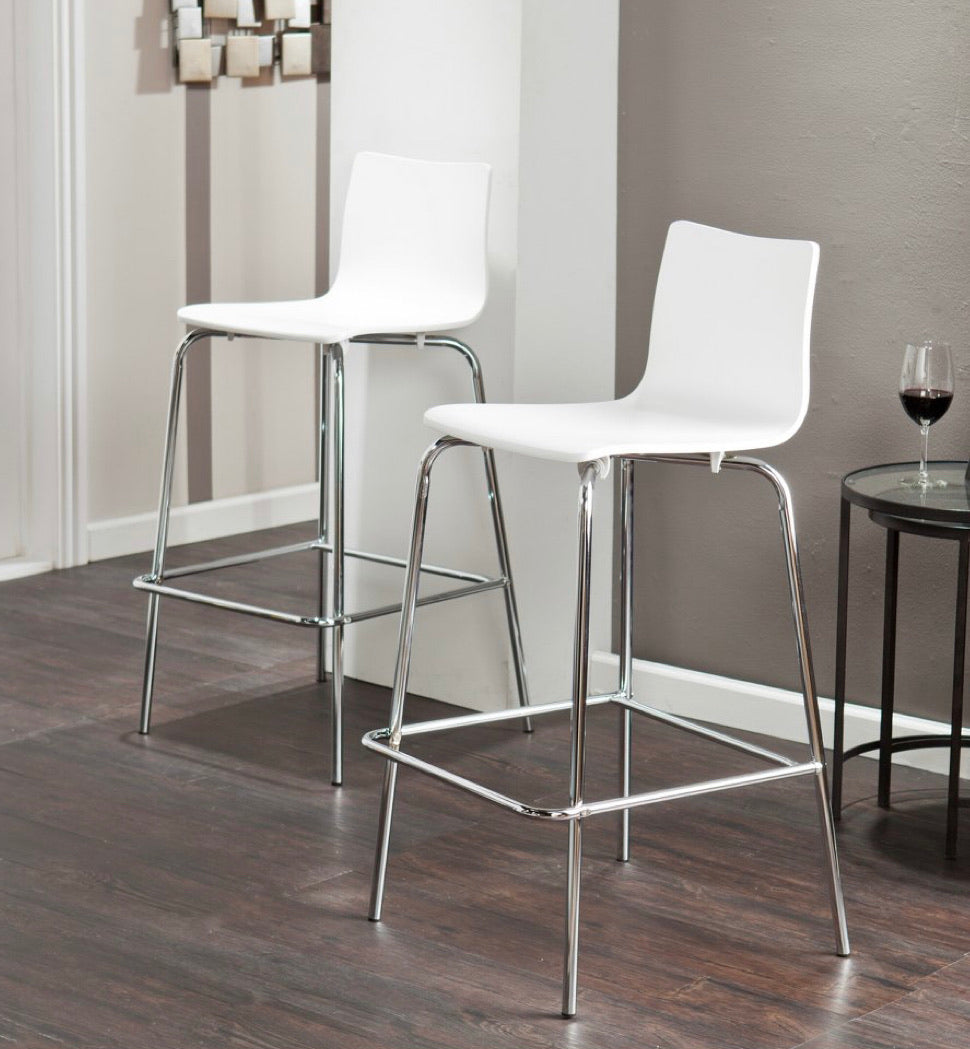 2 piece Blence barstool-White #3018