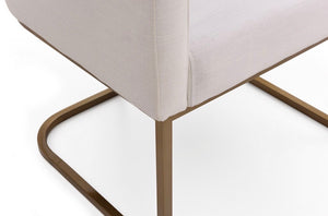 Epping Upholstered Chair in White #5522