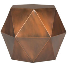 Load image into Gallery viewer, Astrid Copper Faceted Side Table(2316RR)

