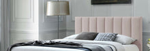 Load image into Gallery viewer, Colette Platform Bed *Headboard Only*- Blush - Queen - Velvet #642HW
