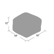 Load image into Gallery viewer, Liberty 18&quot; Square Pouf Ottoman #744HW
