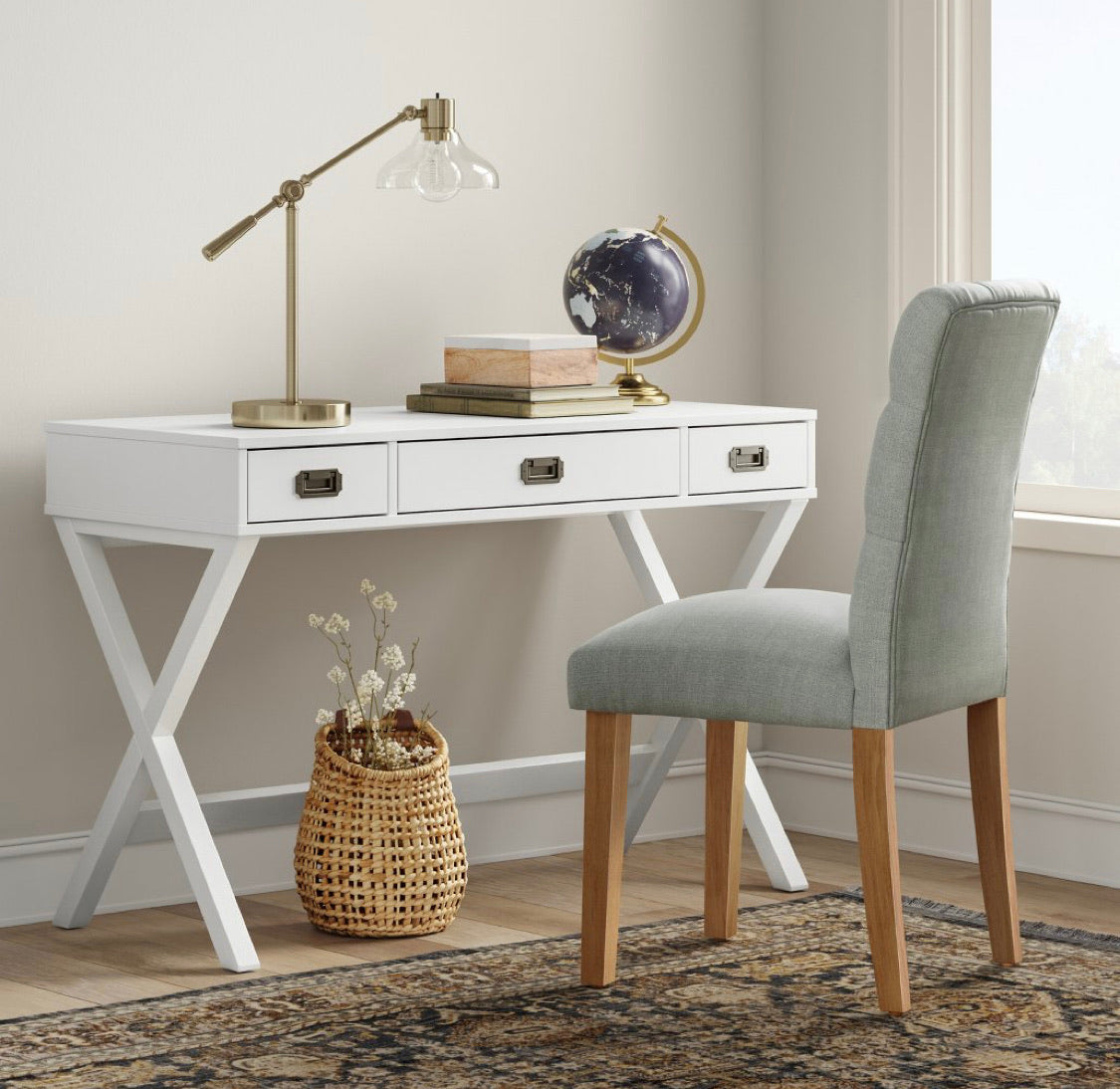 Campaign Desk-White #3109