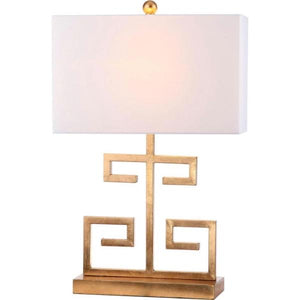Greek 24 in. Gold Key Table Lamp with Off-White Shade (Set of 2) - #148CE