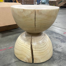 Load image into Gallery viewer, Nickie 17&#39;&#39; Tall Solid Wood Block End Table
