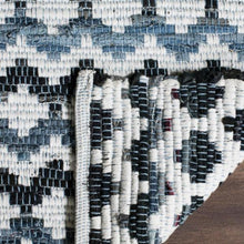 Load image into Gallery viewer, Montauk Ivory  Blue/Black 5 ft. x 8 ft. Area Rug 4175RR
