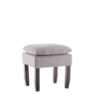 Load image into Gallery viewer, 18&quot; Square Pillowtop Ottoman Gray #1746HW
