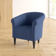 Load image into Gallery viewer, Liam Barrel Chair Upholstery - Navy - #45CE

