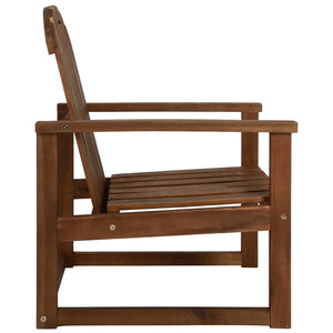 Garden Sofa Chairs 2 pcs Solid Acacia Wood, #6489