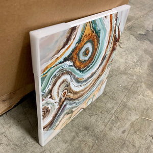 Abstract Agate on Wood