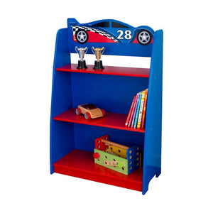 Racecar 35.75" Bookcase Blue/Red(1600)