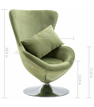 Load image into Gallery viewer, Minnick Swivel Balloon Chair-Light Green #78-NT
