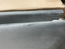 Load image into Gallery viewer, Grey Velvet Upholstered Bed, queen
