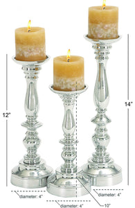 Aluminium Candle Holder, 14 by 12 by 10-Inch, Set of 3 #69HW