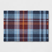 Load image into Gallery viewer, Threshold 2X3 Plaid Woven Accent Rug Blue(1671RR)
