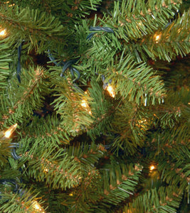 12 ft. Kingswood Fir Slim Artificial Christmas Tree with Clear Lights #2273HW