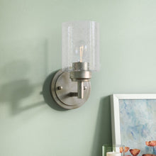 Load image into Gallery viewer, Honea 1-Light Armed Sconce In Brushed Nickel.  Set of 2. 9 CDR
