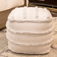 Load image into Gallery viewer, Astoria 18&quot; Square Pouf Ottoman - #249CE

