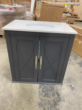 Load image into Gallery viewer, Sanjana 30&quot; Single Bathroom Vanity Set Metro Gray #2206HW - Out Of Box
