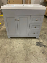 Load image into Gallery viewer, Alessia 36" Single Bathroom Vanity Set Matte Gray
