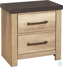 Load image into Gallery viewer, Barnwood Brown Drawer Nightstand
