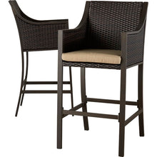 Load image into Gallery viewer, Liggins 30&quot; Patio Bar Stool with Cushions Set of 2(863)
