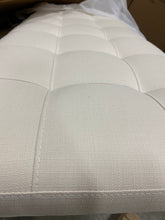 Load image into Gallery viewer, Francis Upholstered Panel Headboard Ivory (Legs Missing) #1988HW

