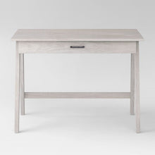 Load image into Gallery viewer, Paulo Wood Writing Desk with Drawer Weathered White(1180)
