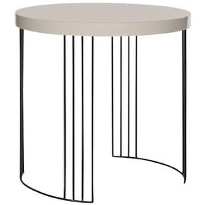 Kelly Taupe/Black Wood Round End Table(2094RR)