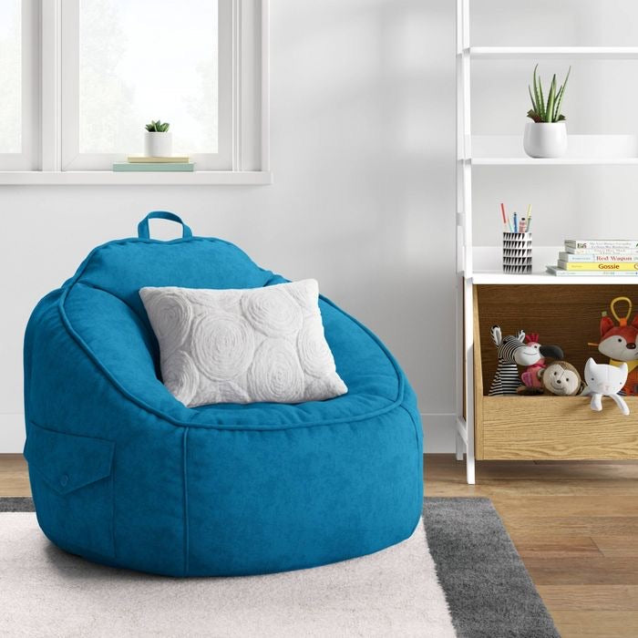 Pillowfort Canvas Bean Bag Chair Blue(1397)