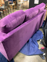 Load image into Gallery viewer, Purple Microfiber Couch *AS IS*
