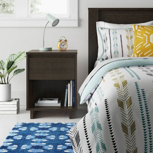 Modern 1 Drawer Nightstand Espresso(564)
