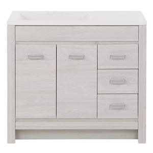 Warford 36.25 in. W x 18.75 in. D Bath Vanity in Elm Sky *BASE ONLY* 5856RR